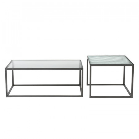 Table basse gigogne en verre design - Boli 