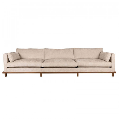 Canapé tissu beige 4 places - Blossom 