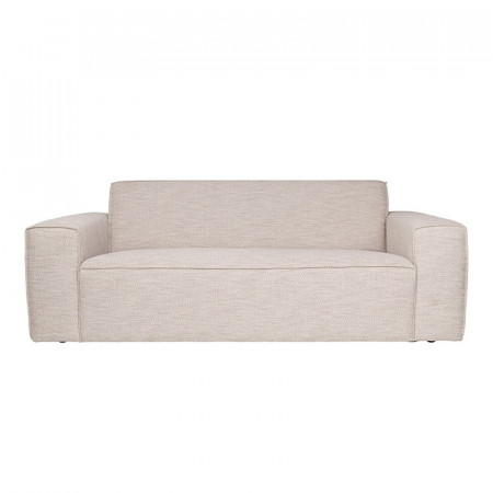 Canapé 3 places en tissu beige contemporain - Bor 