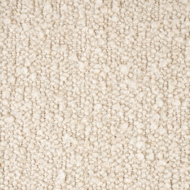 Fauteuil blanc design pivotant tissu bouclé Zuiver - Tyler 