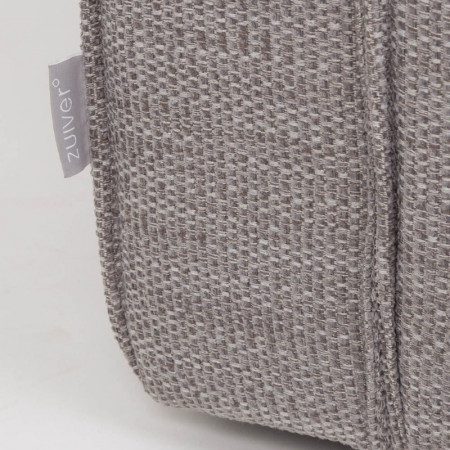 Fauteuil salon confortable tissu gris clair - Bor 