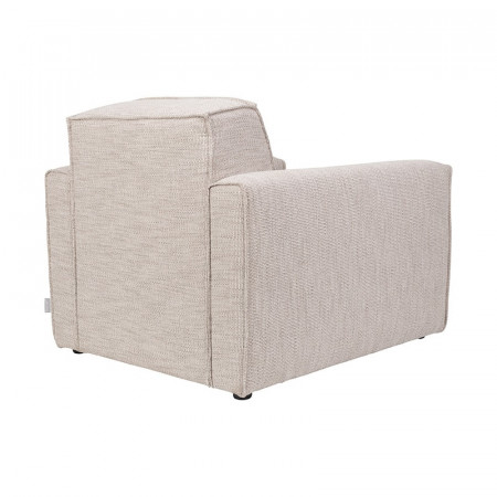 Fauteuil salon beige confortable - Bor 