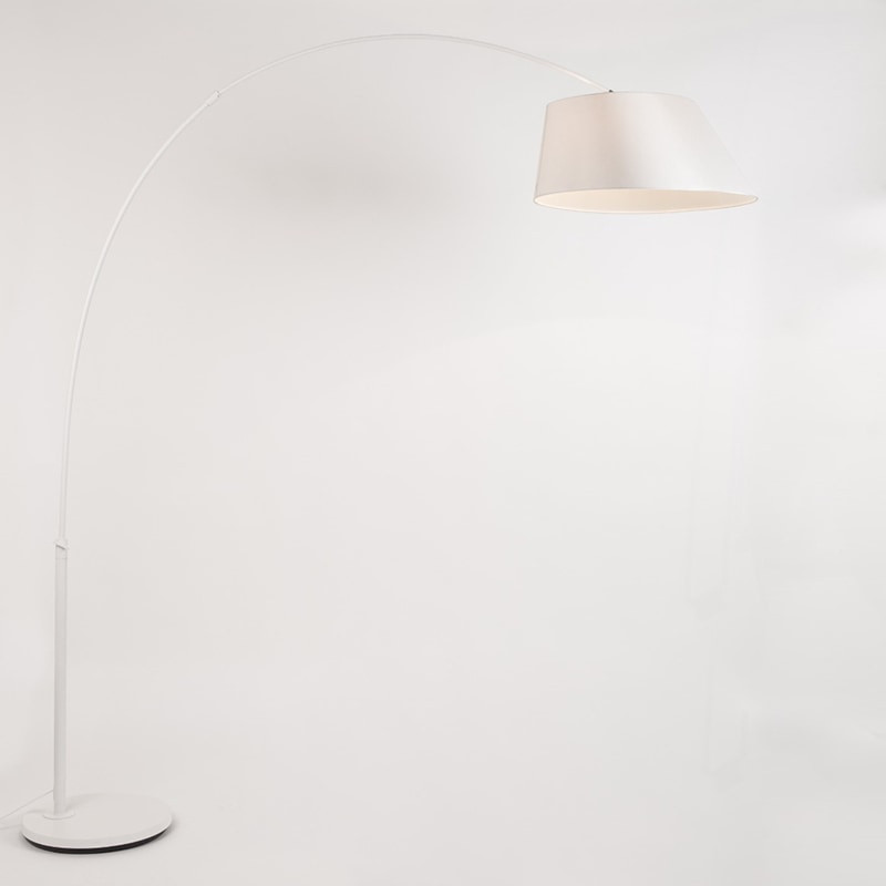 Lampadaire arc blanc design - Arc 
