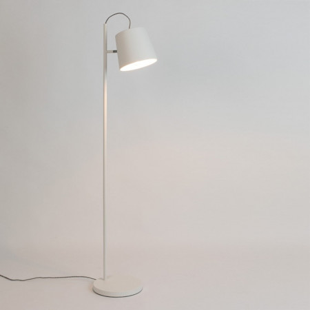 Lampadaire salon blanc design - Buckle 