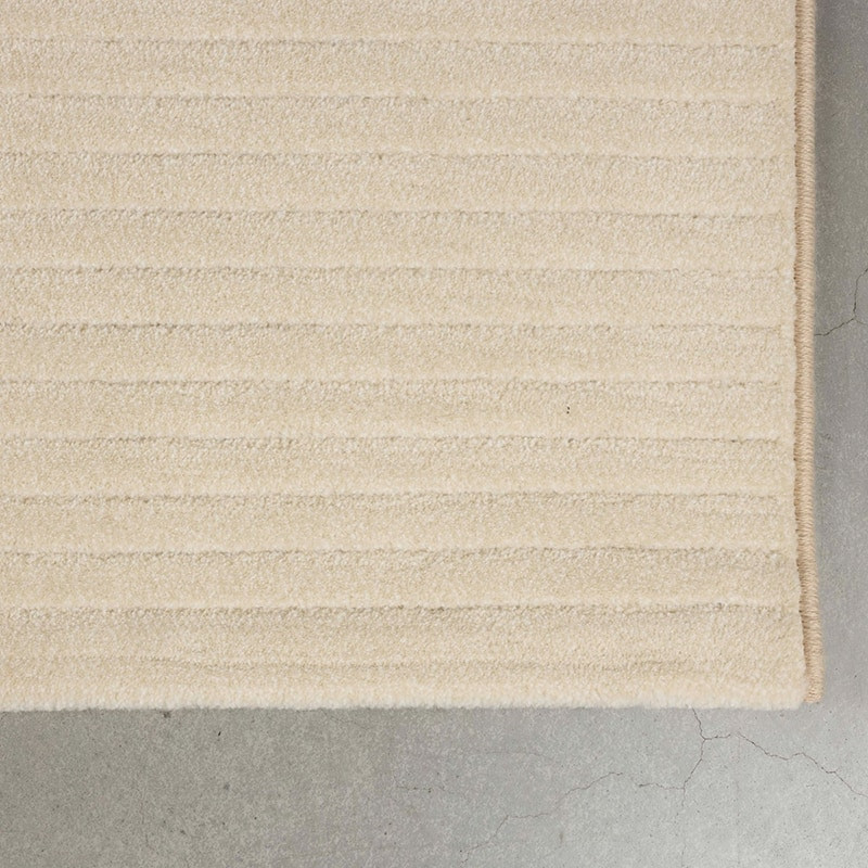 Tapis beige rectangulaire avec motifs rectilignes - Shore 
