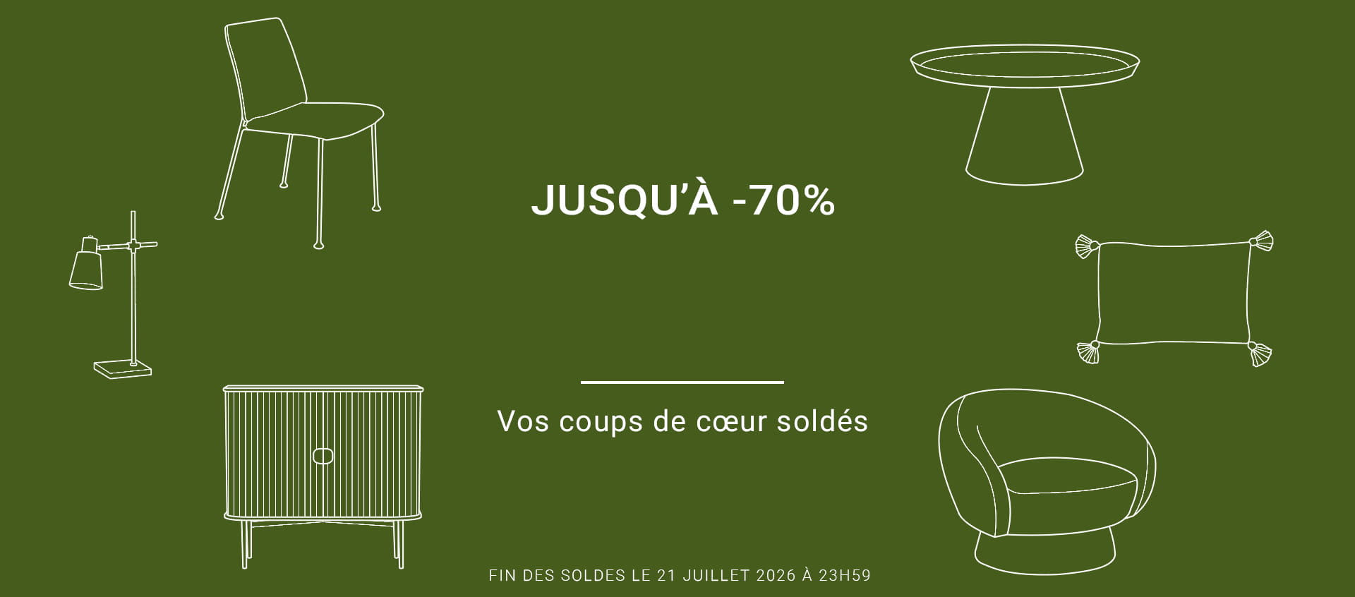 Soldes été - Juillet 2026 - Coup de Coeur Design